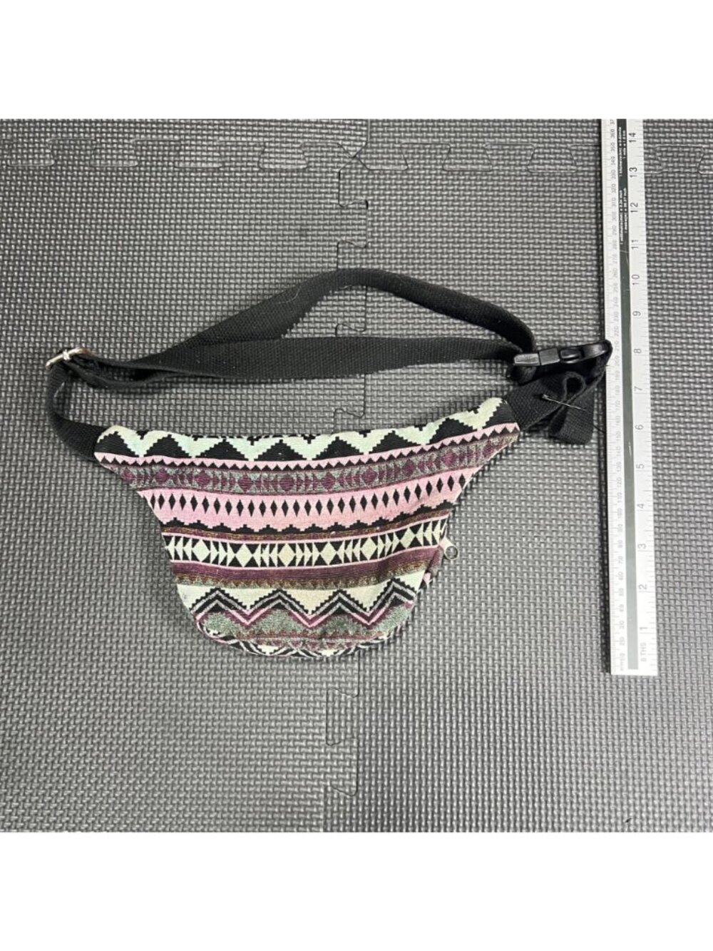 Tribal Print Adjustable Waist Fanny Pack With Multiple Zipper Pockets Festival B - Picture 3 of 5